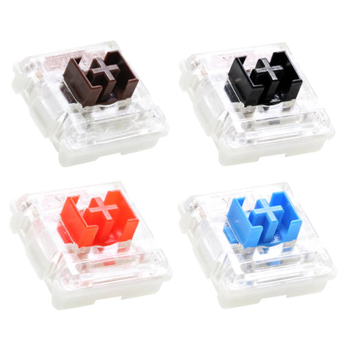 OUTEMU OTM Low-Profile-Schalter Schwarz Rot Blau Braun 3-polig für ultraflache, ultimative mechanische Tastatur
