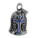 Adler Biker Kreuz Jesus Glocke Anhänger Edelstahl Nordischer Wikinger Krieger Spartacus Helm Rose Lady Rider Heilige Maria Schmuck