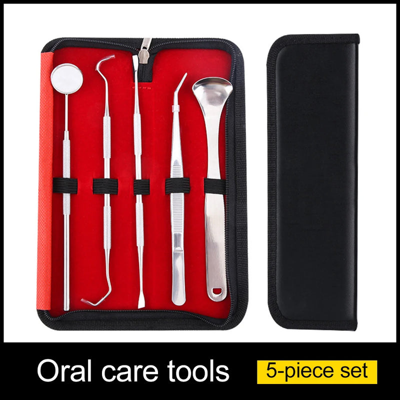 Teeth Cleaning Tools Dentist Tartar Scraper Scaler Plaque Remover Hygiene Instruments Kit