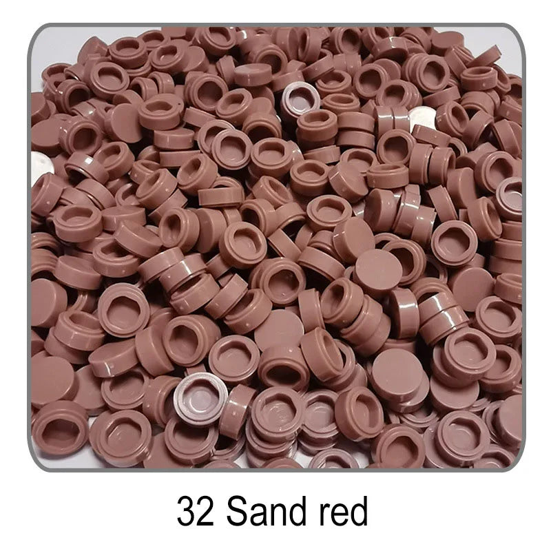 1000pcs DIY Pixel Art Bricks1x1 Round Tile Building Blocks Compatible with 98138 Anime Figure Assemble Toys Gift for Children