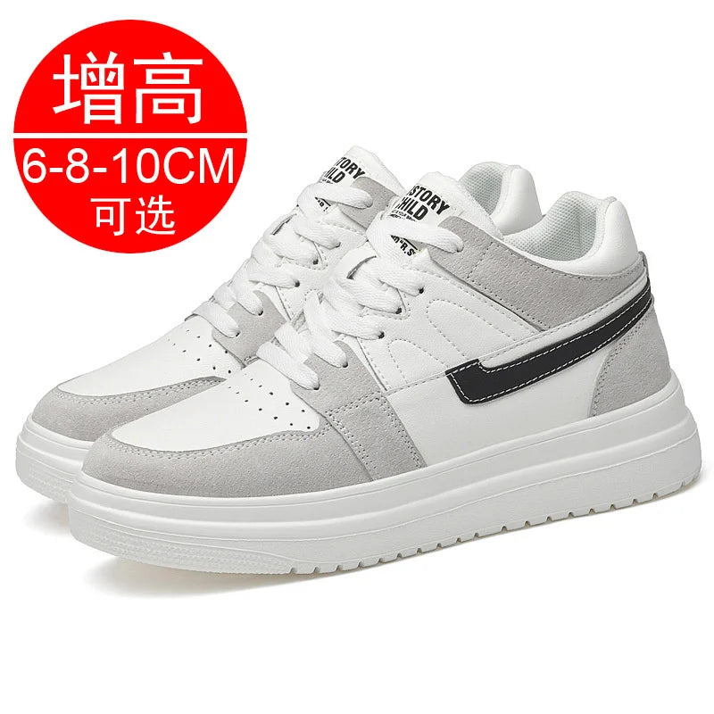 2023 Men Elevator Shoes heightening sneakers for men 6cm 8cm breathable height increased shoes for man sports shoes