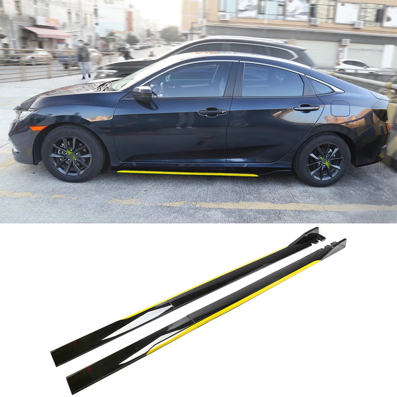 Universal Side Skirts Extension Diffuser Bodykit Car Styling Exterior Accessories For BMW Toyota Honda Kia Hyundai Opel Mazda