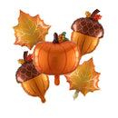 1/5pcs Autumn Maple Leaf Pine Cones Foil Balloons Squirrel Fox Animals Balloon Thanksgiving Brithday Party Decorations Kid Toys