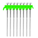 10/2pcs Metal Tent Spikes Camping Pegs Drill in Ground Anchors Heavy Duty Spiral Screw with Hex Socket Stakes Camping Stakes
