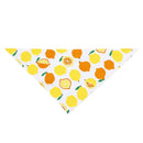 Dog Bandana Fruit Floral Spring Washable Soft Doggy Scarf Kerchief Summer Adjustable for Small Medium Large Dogs Pets