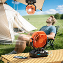 The Boreal Breeze | 20000mAh Portable Camping Fan with LED Lantern & Remote