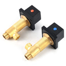 4Pcs Brass Bathroom Dual Handle Bathtub Faucet Bath Faucet Deck Mounted Handheld Tub Mixer Cold Hot Water Tap With Hand Shower