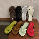 SUOJIALUN 2025 Summer New Brand Women Slipper Fashion Narrow Band Slip On Flip Flops Soft Flat Heel Outdoor Casual Dress Slides