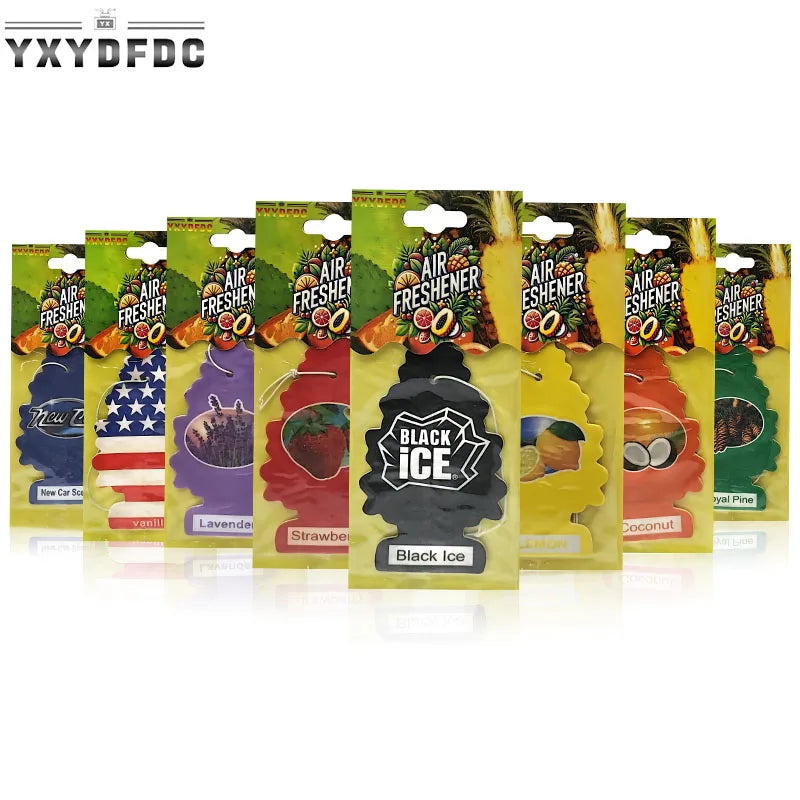 YXYDFDC Car Air Freshener Natural scented tea paper Auto Hanging  perfume fragrance christmas tree car accessories interior