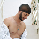 New Unisex Solid Color Soft Velvet Longtail Pirate Hat Breathable Bandana Durag Long Ribbon Cape Baotou Headband Du-Rag