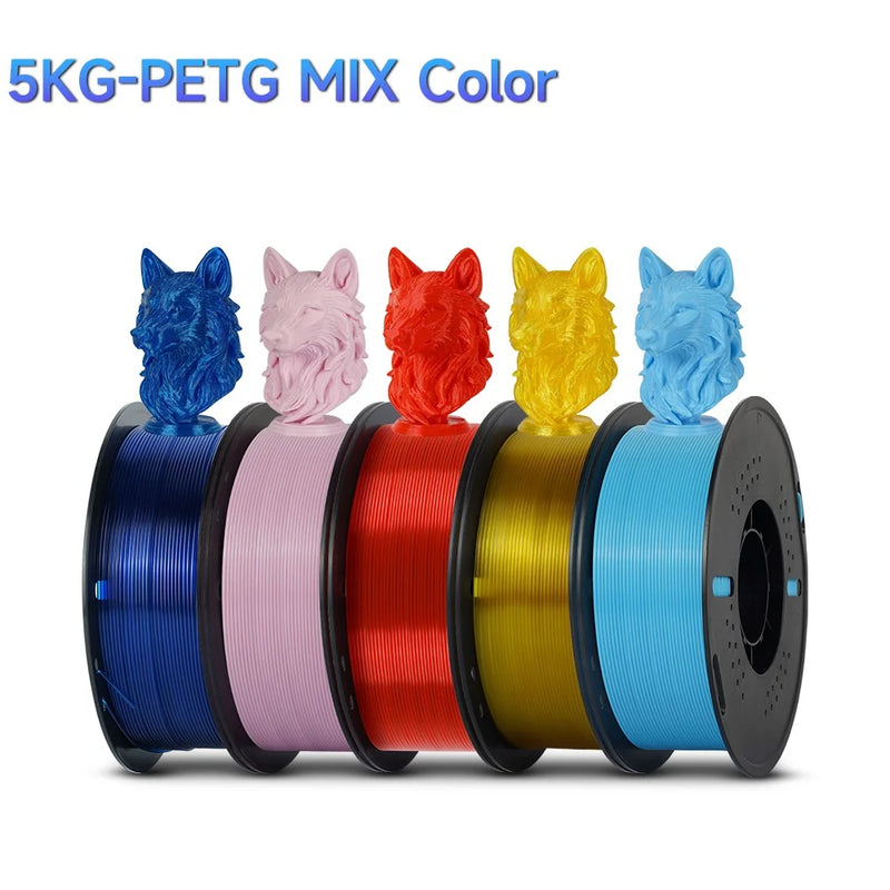 10/5kg PETG Filament For 3D Printer Plastic Material 22LBS 1.75mm Non-Toxic Eco-Friendly PETG 3D Filament Consumables for Ender