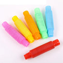 Pop Tubes Colorful Stress Anxiety Relief Toy Fidget Sensory Toys for Kid Adults Toddlers Learning Toys Stretch Tube