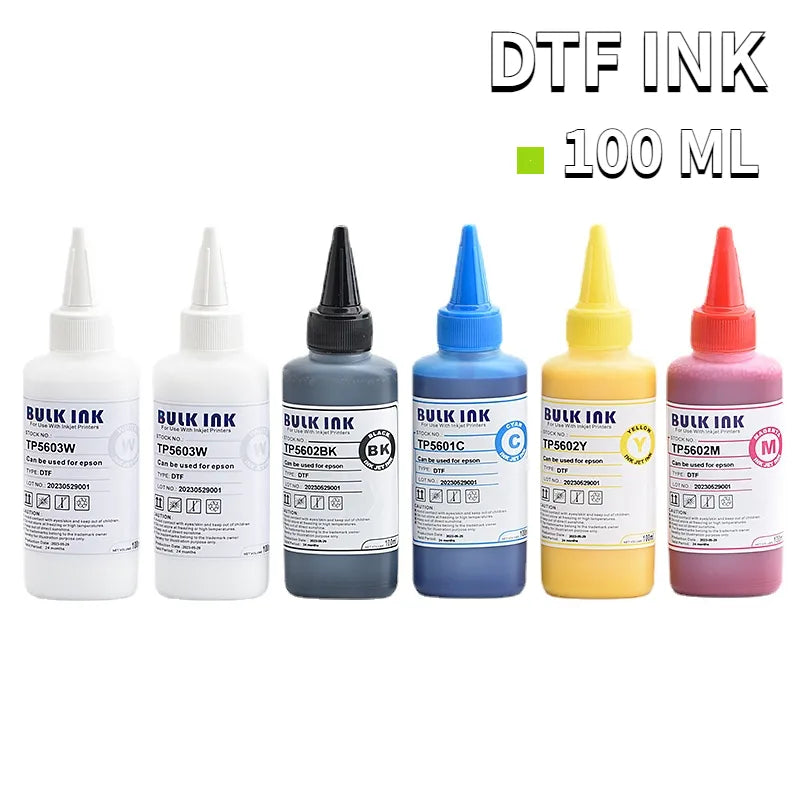 100ML White DTF INK For A3 A4 Direct Transfer Film Heat Transfer For Epson I3200 L1800 L800 L805 Transfer Film for PET Film