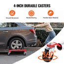 SucceBuy Wheel Dolly Heavy Duty Vehicle Positioning Ratchet Tire Jack Max Capacity 1500 Lbs Car Dolly for Car Auto Repair Moving