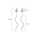 Girls' Nostalgic Airplane Drop Earrings With Wavy Pendant Chain Tassel Piercing Earring Accessories Female Trendy Dangle Earring