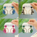 Fashion Round Large Dangle Earring Luxury Brand Design Sailor Moon Sparkly Glass Crystal Charm Female Statement Party Jewelry