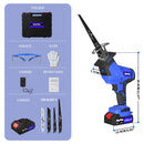 Cordless Reciprocating Saw,21V Brushless Electric Saws,0-3000RPM,Tool-Free Blade Change Electric Saw for PVC/Wood/Metal Cuting