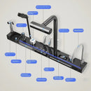 Large Single Slot Kitchen 304 Stainless Steel Waterfall Sink,  Digital Display Embossed Washing Basin Household  washing Sink