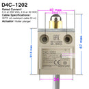 High strength waterproof travel limit switch D4C-1202 1201 1203 1220 1224 1231 1232 1233 1250 1260 1620 3324 Enclosed switch1227