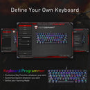 Motospeed CK61 Mechanical Keyboard 61 Key RGB Backlit Wired Office Gaming Computer Keyboard Red Switch Drive For Android Windows