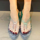 New casual women's transparent slippers