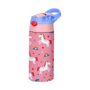 350ml Cartoon Insulated Cup Animal Pattern Stainless Steel Thermos Cup Christmas Vacuum Flasks Water Bottle Xmas Gift Cup
