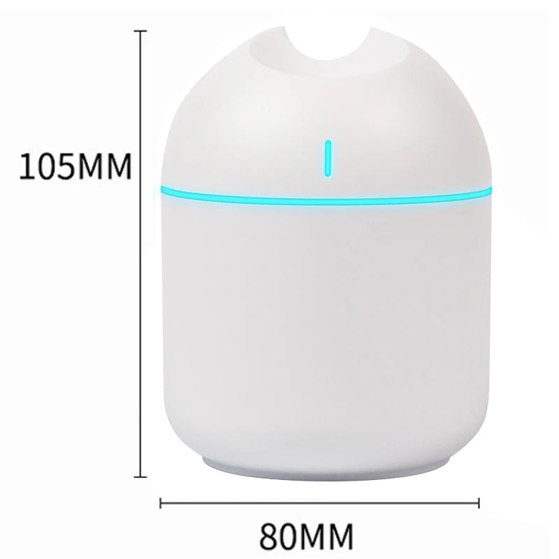 Ultrasonic Humidifier Mist Maker Essential Oil Air Diffuser USB Humidifiers Air Purifier LED Lamp Humididicator Foy Car Home