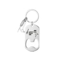 Beer Bottle Opener Stainless Steel Keychain Pendant Father's Day Gift