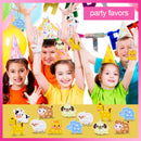 10/40Pcs Cartoon Animal Pop Keychain Hanging Stress Relief Toys Kids Birthday Party Favors Guests Gift Goodie Bag Pinata Filler