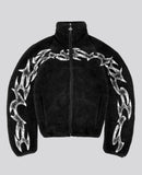 Trendy Oversized Unisex Polar Ceket Hoodie Soft Fleece Lining Winter Jacket for Men Women