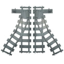 City Trains Train Track Rail Bricks Model  Toy Soft Track& Cruved& Straight for Kids Gift Compatible All Brands Railway Leduo