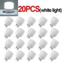 1-20Pcs Mini USB Night Light Warm White Eye Protection Book Reading Light USB Plug Computer Mobile Power Charging LED Night Lamp