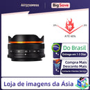 【 Do Brasil 】 Brightin Star 10mm F5.6 Fisheye Wide Angle APS-C Mirrorless Camera Lens for Sony Canon RF Nikon Z Fuji 10 5.6