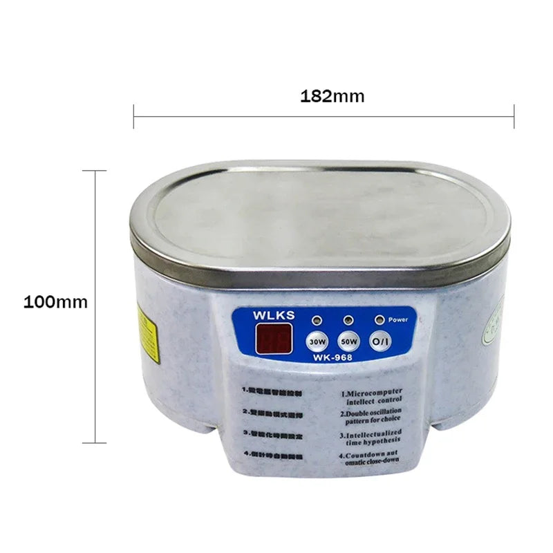 Portable Ultrasonic Cleaner Jewelry Parts Glasses Denture Teeth Circuit Board Watch Washing Machine Tub Dual Frequency Vibration