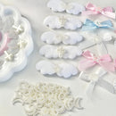 10PCS 3D Cute Resin Charm Photocard Holder Material Cross Bead Packaging DIY Photo Card Holder Decor Jewelry Accessories