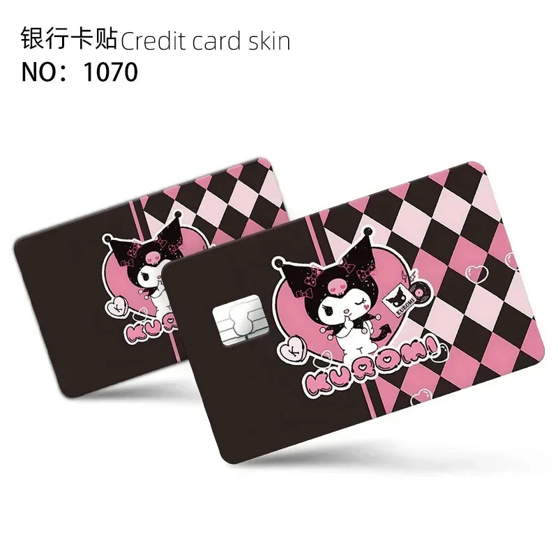 Sanrio Various Anime Bank Credit Cards Bus Pass Stickers Cool Decoration Waterproof and Scratch Resistant Stickers Toys Gifts