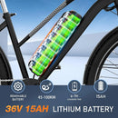 COLORWAY 28" E-Bike, E-Bike mit 36V 15Ah abnehmbarem Akku, 7-Gang, Citybike mit 250W Motor, Reichweite bis zu 45-100km