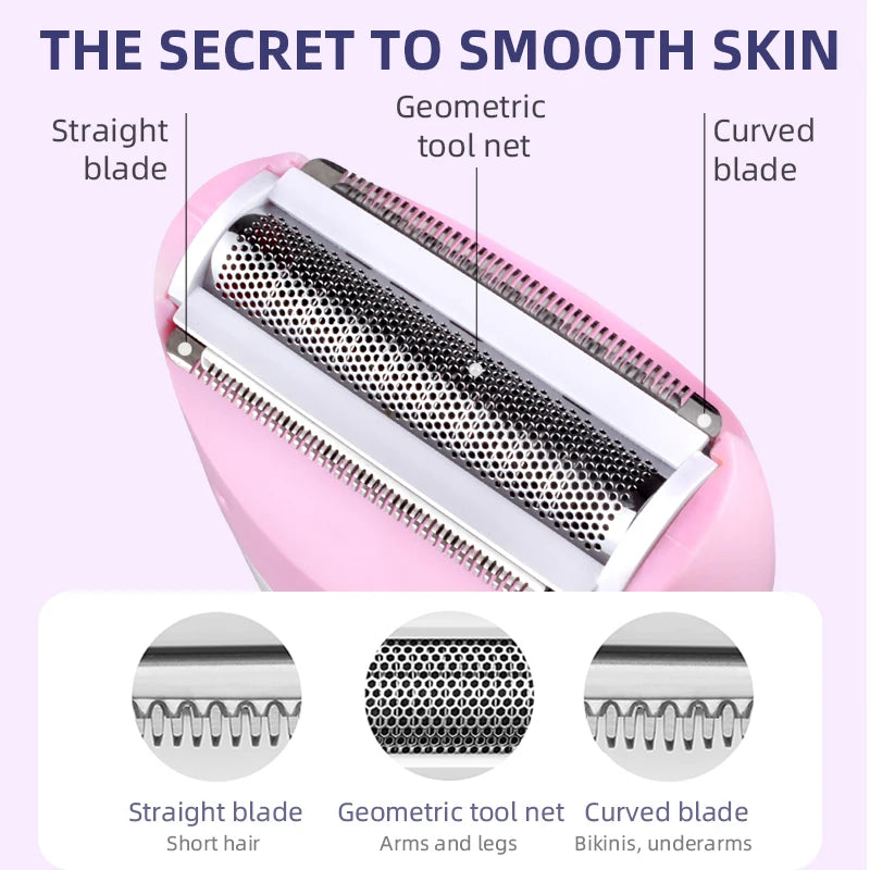 Kemei-3018 Women Shave Wool Device Knife Electric Shaver Wool Epilator Shaving For Lady Shaver Female Care KM-3018 Free Shipping