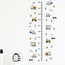 Cartoon Wall Stickers for Boys Room Decoration Traffic Track Cars Truck Tractor Bulldozer Wall Decals for Bedroom Nursery Room