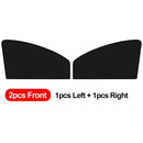 Titanium Silver Adhesive Fabric Coated Heat Insulation Sunscreen Full Blackout Car Magnetic Curtains Summer UV Protective Cover