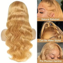 Honey Blonde Human Hair Wig Hd Lace 13x6 Hd Lace Frontal Wig 250 Density Preplucked Body Wave 13x4 Hd Lace Front Wig for Women