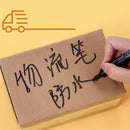 6Pcs/Set Permanent Marker Pen Fine Point Waterproof Ink Thin Nib Crude Nib Black Blue Red Ink 1.5mm Fine Color Marker Pens
