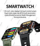 New Outdoor Military Man Smart Watch Men Bluetooth Call Smartwatch Android IOS IP67 Waterproof Ftiness Watches For Android IOS