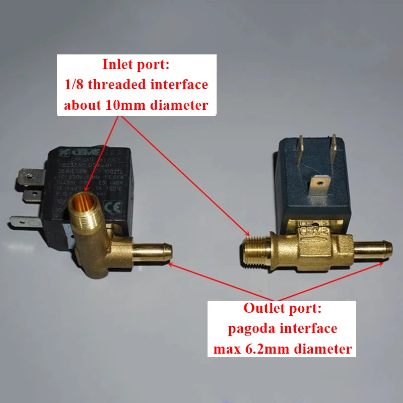 Italy CEME SERIE 588 AC 220V 230V Electric Brass Solenoid Valve Normally Closed Steam Iron Gas Hot Water Flow Control Valve