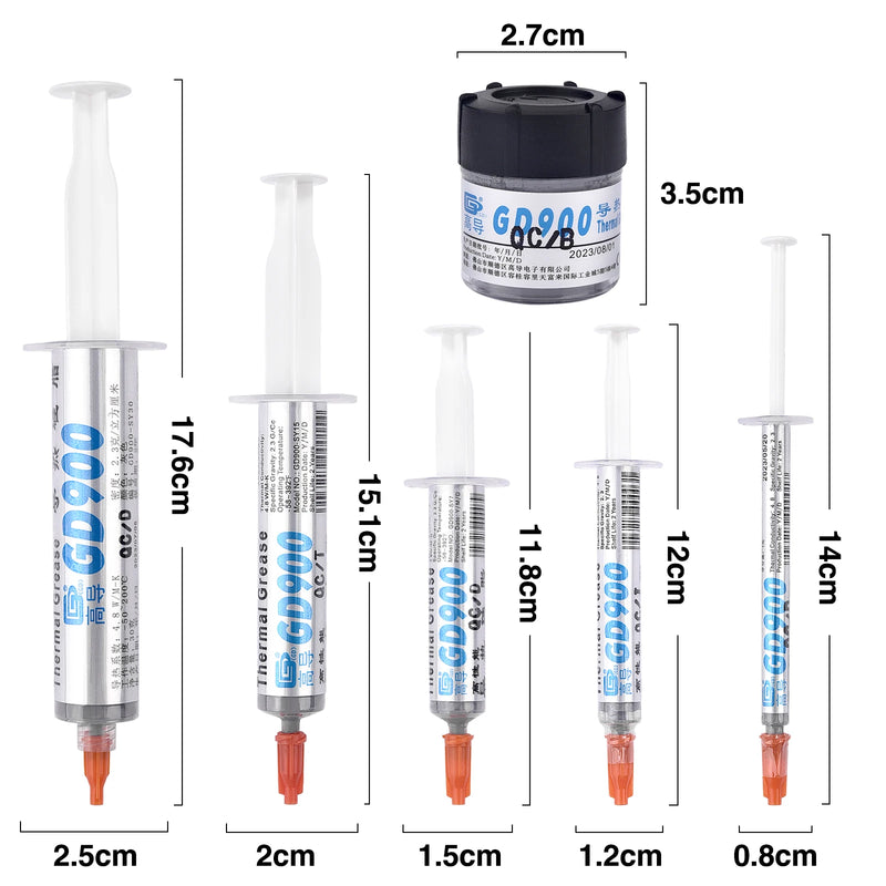 1pc Thermal Conductive Grease Silicone Thermal Paste 1g 7g 15g 30g GD900 GD007 GD-2 Heatsink Compound For PC/CPU/GPU/LED/VGA