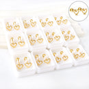 LUXUSTEEL Mini Cute Stainless Steel Stud Earrings Women Girls Heart Butterfly Rabbit Helix Ear Cartilage Piercing Jewelry Gifts