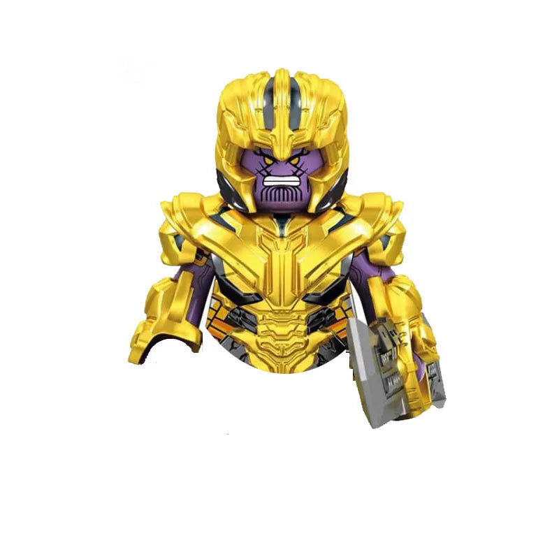 Groot Rocket Raccoon Star Lord Gamora Thanos Model Action Figure Blocks Construction Building Brick Toys For Children