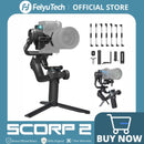 FeiyuTech SCORP 2[Official]Camera Gimbal Stabilizer Built-in AI Tracker Upgrade Joystick Touch Screen for Mirrorless DSLR Camera