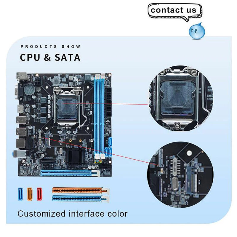 H61 Motherboards LGA 1155 DDR3 Memory 16GB M-ATX Desktop Mainbord For LGA1155 Socket Core i3 i5 i7 CPU HD VGA Main Board