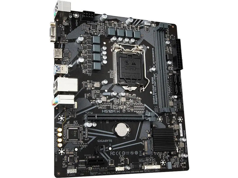 Used For Gigabyte H510M H Motherboard Intel H510 LGA 1200 Support 2×DDR4 MAX Up 64GB USB3.2 Micro ATX Support 11th/10th gen CPU